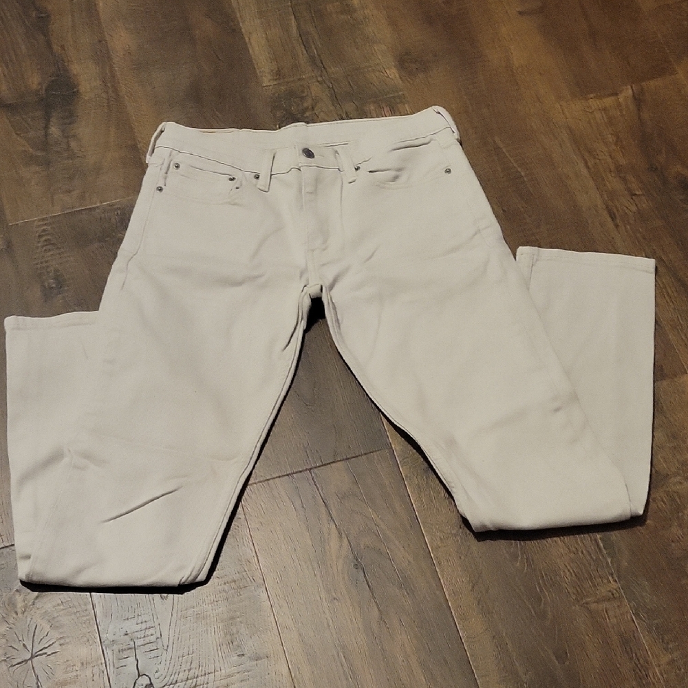 Levi's Mens Beige Straight Leg Jeans